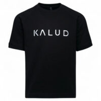 Schweres Oversize-T-Shirt aus Baumwolle Broken Black KALUD Schwarz