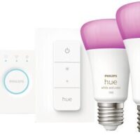 Philips Hue Starter‑Set 2× E27 White & Color + Bridge + Dimmer + Smart Plug