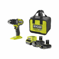 Ryobi RDD18X-242S 18V ONE+ HP Brushless Bohrschrauber Set mit 2 Akkus & Ladegerä