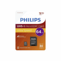 Philips microSDXC 64GB – Class 10 A1 inkl. SD-Adapter