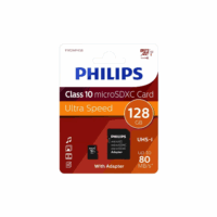 Philips microSDXC 128GB (FM12MP45B) – Speicherkarte inkl. Adapter