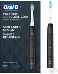 Oral-B Pulsonic Slim Clean 2000 – Elektrische Schallzahnbürste Schwarz